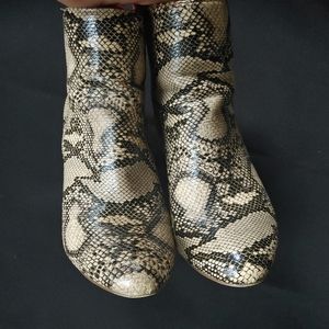 Snake Patterned Boots